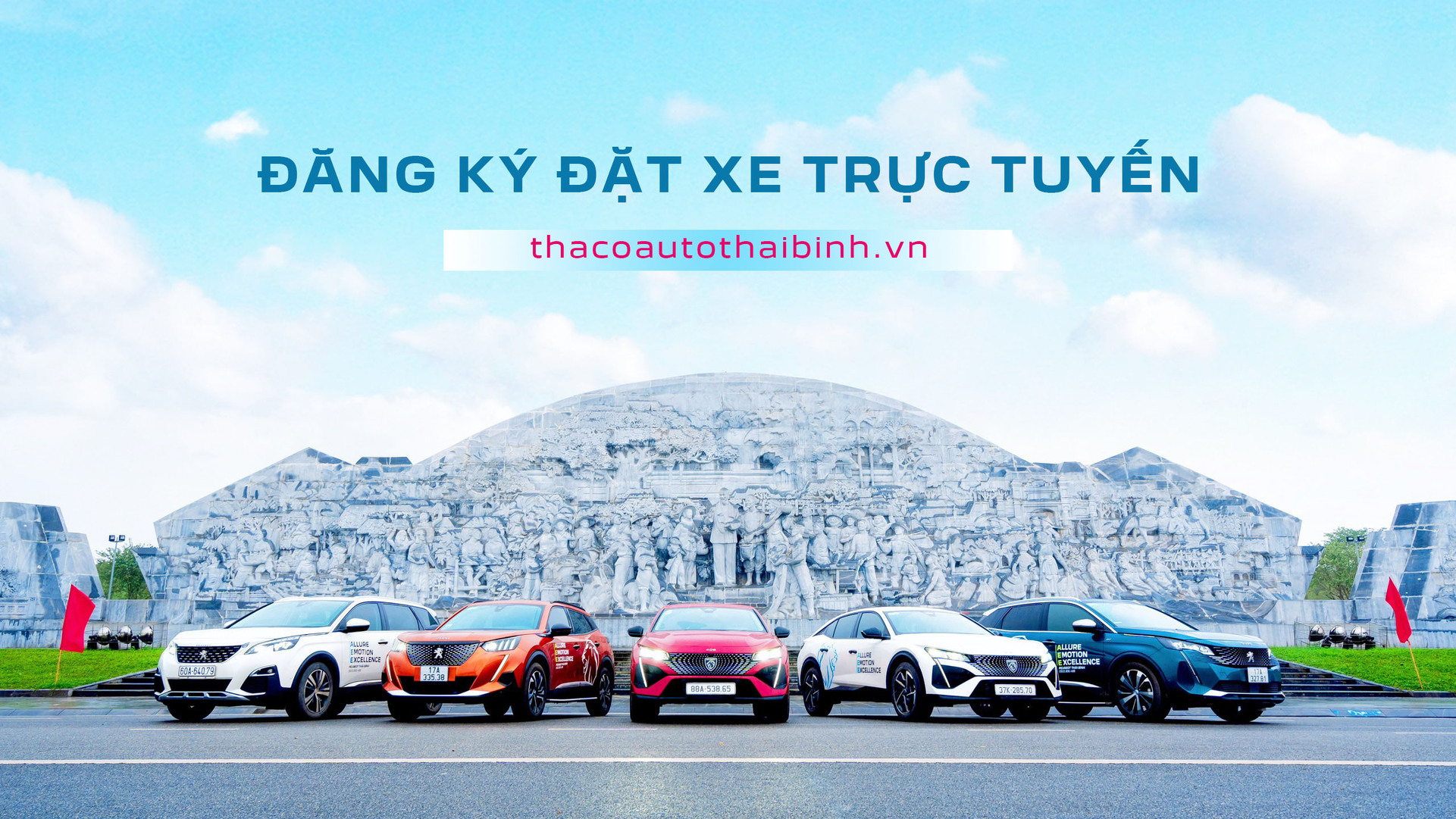 Trải nghiệm tính năng đặt mua xe trực tuyến trên website THACO AUTO THÁI BÌNH