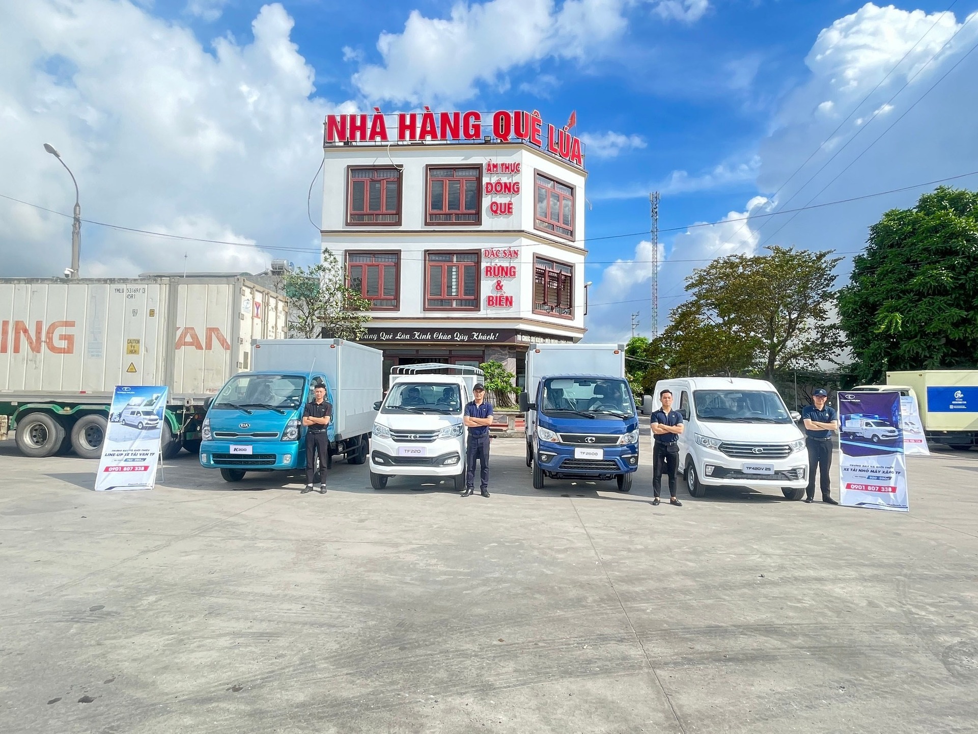 THACO AUTO THÁI BÌNH TRƯNG BÀY VÀ GIỚI THIỆU LINE-UP SẢN PHẨM XE TẢI